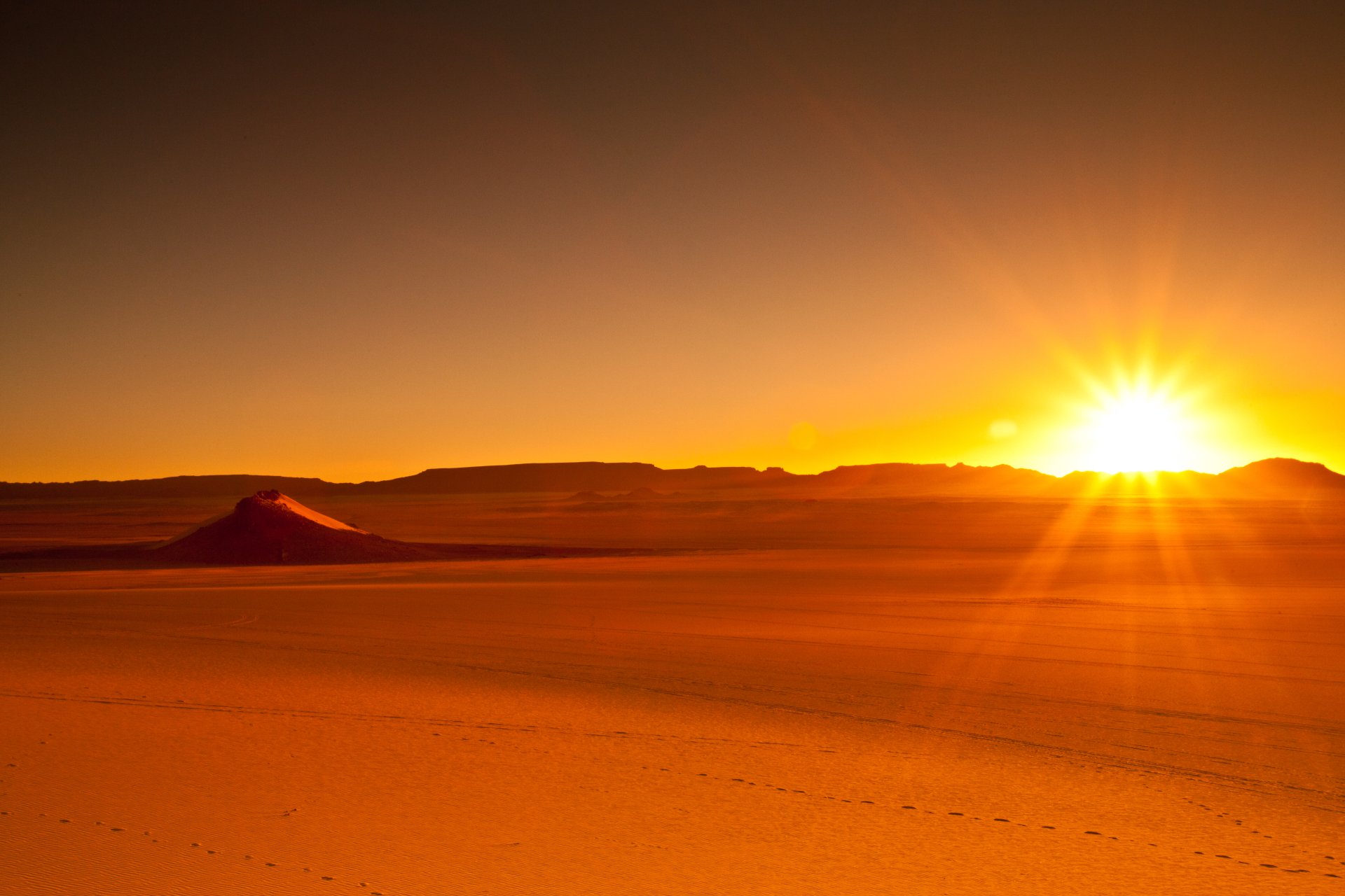 Golden hour over the dunes